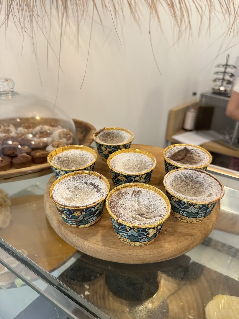 Sunny Bloom Brunch Bar: appetizing display of brunch pastries