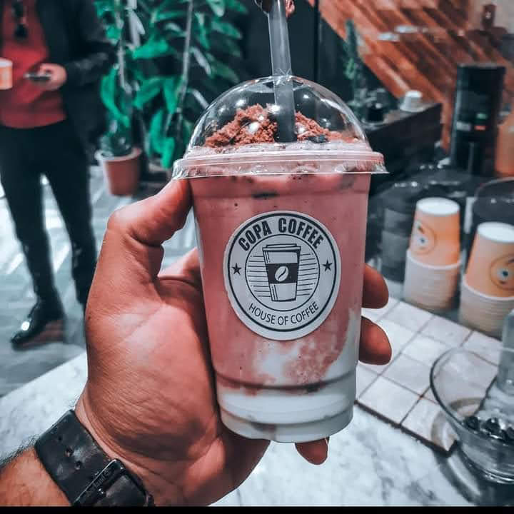 Copa Coffee: appealing photo of branded drink
