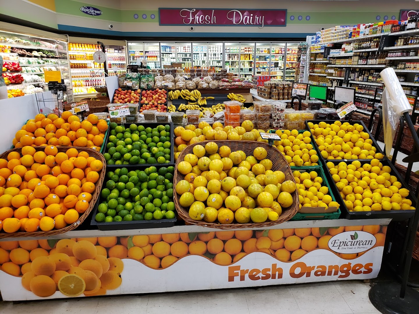 Epicurean Fine Foods & Pharmacy: clear, appealing display of produce