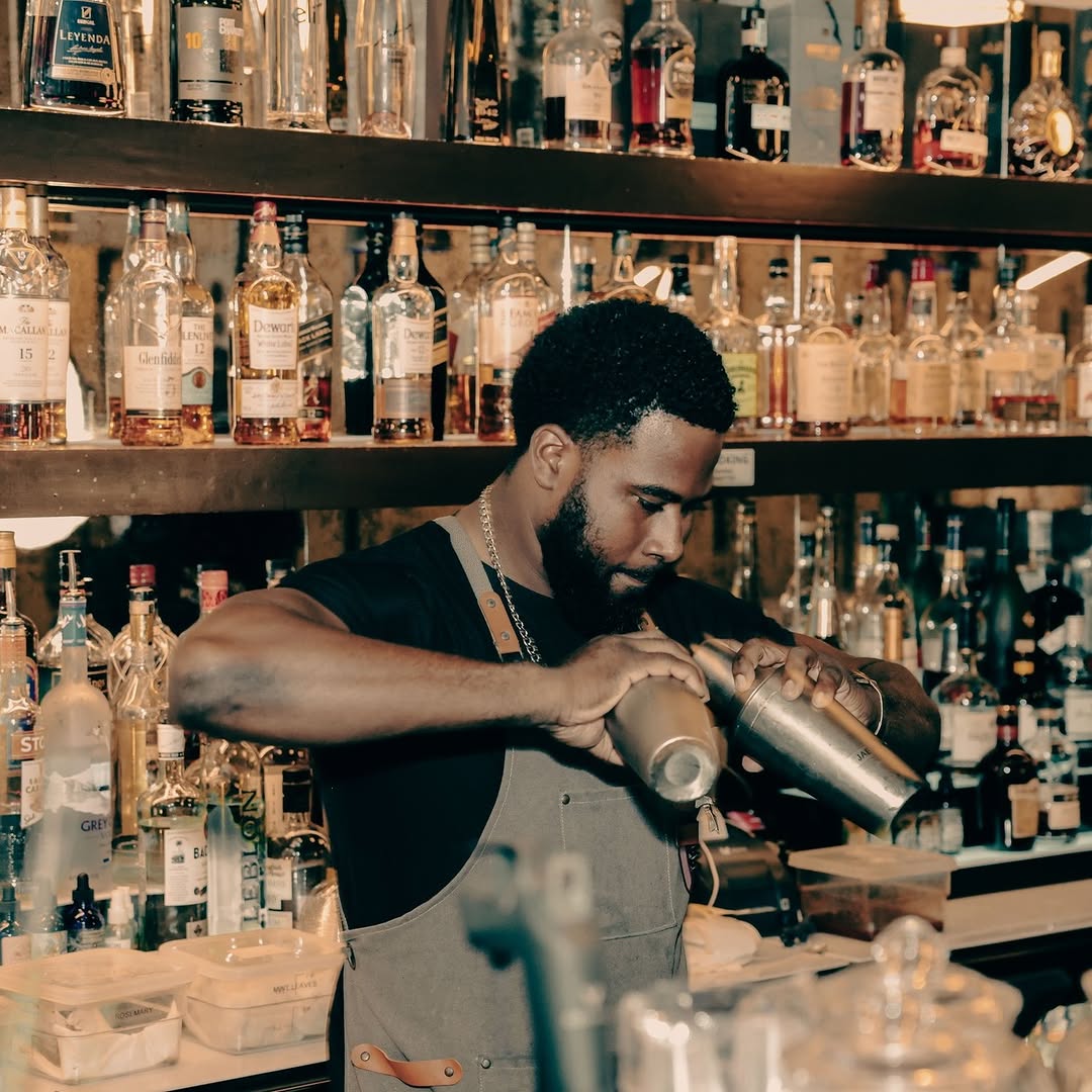 Bar None: professional photo of bartender working