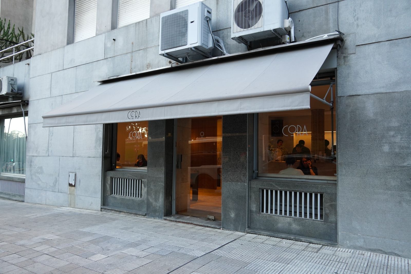 Cora Café: clear exterior shot of venue