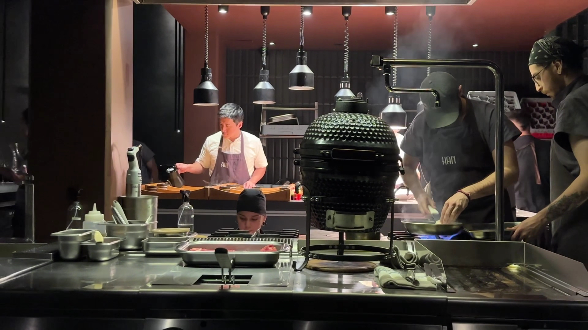 Han: professional shot of kitchen staff