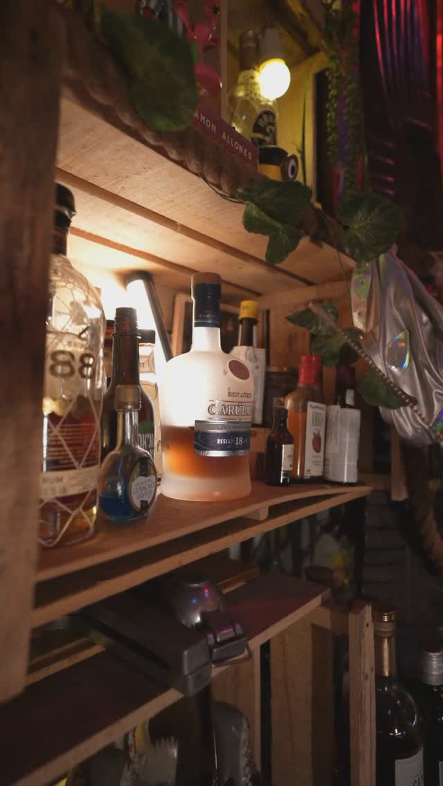 Oh No Lulu: atmospheric shot of bar shelf
