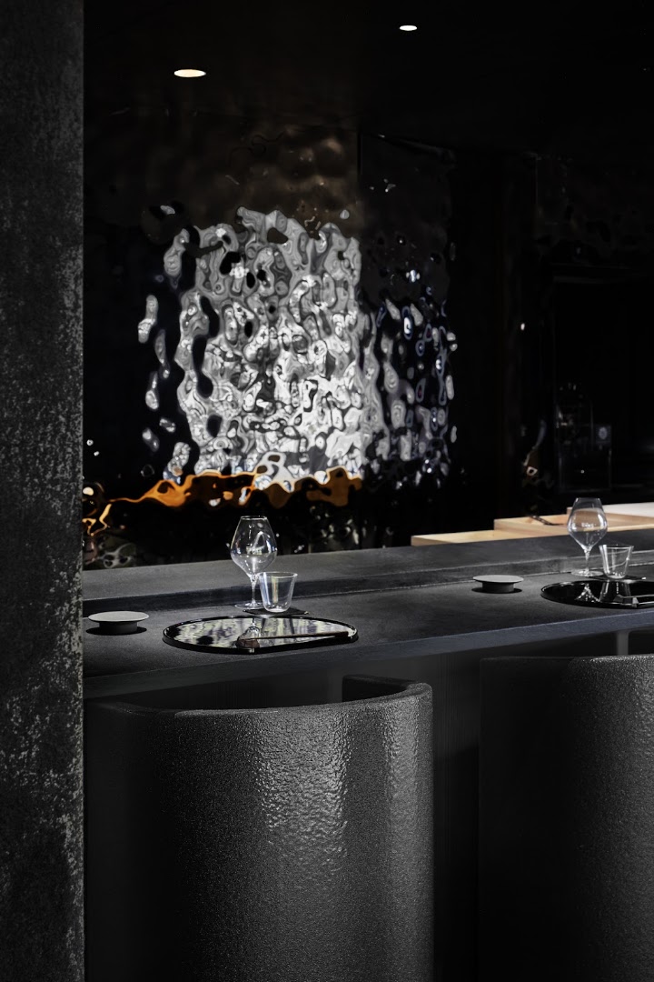 Aizome Bar: professional, atmospheric interior shot