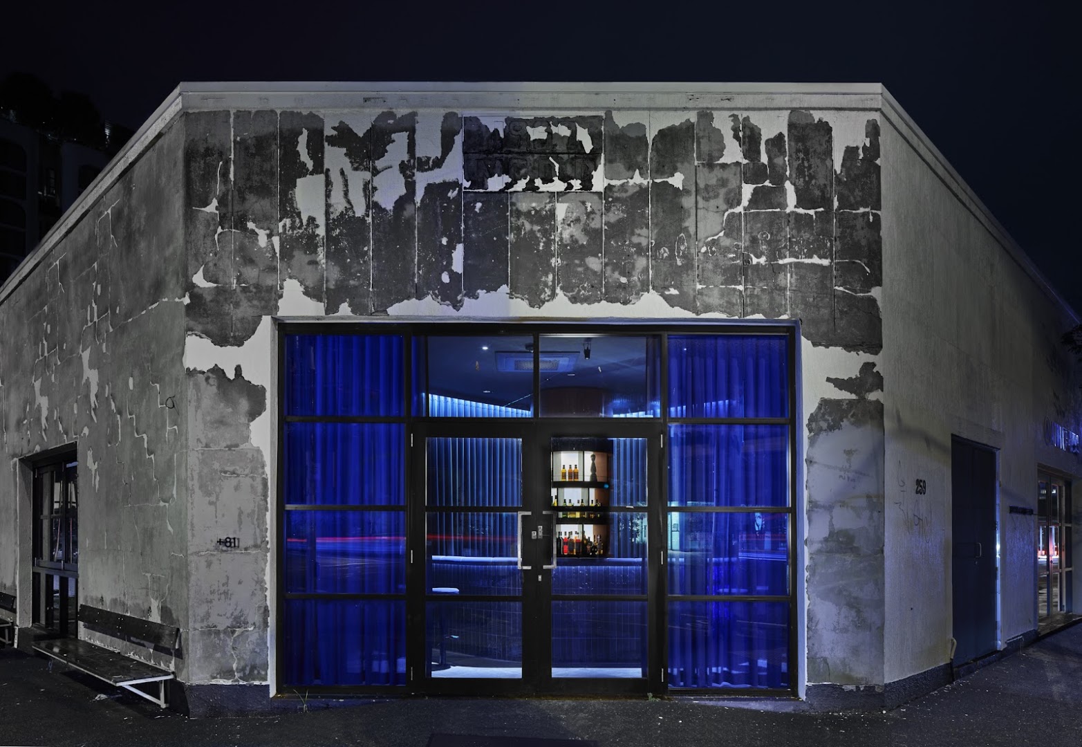Aizome Bar: professional exterior shot of venue