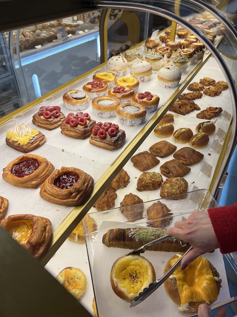 Bite & Savor: appetizing display of fresh pastries