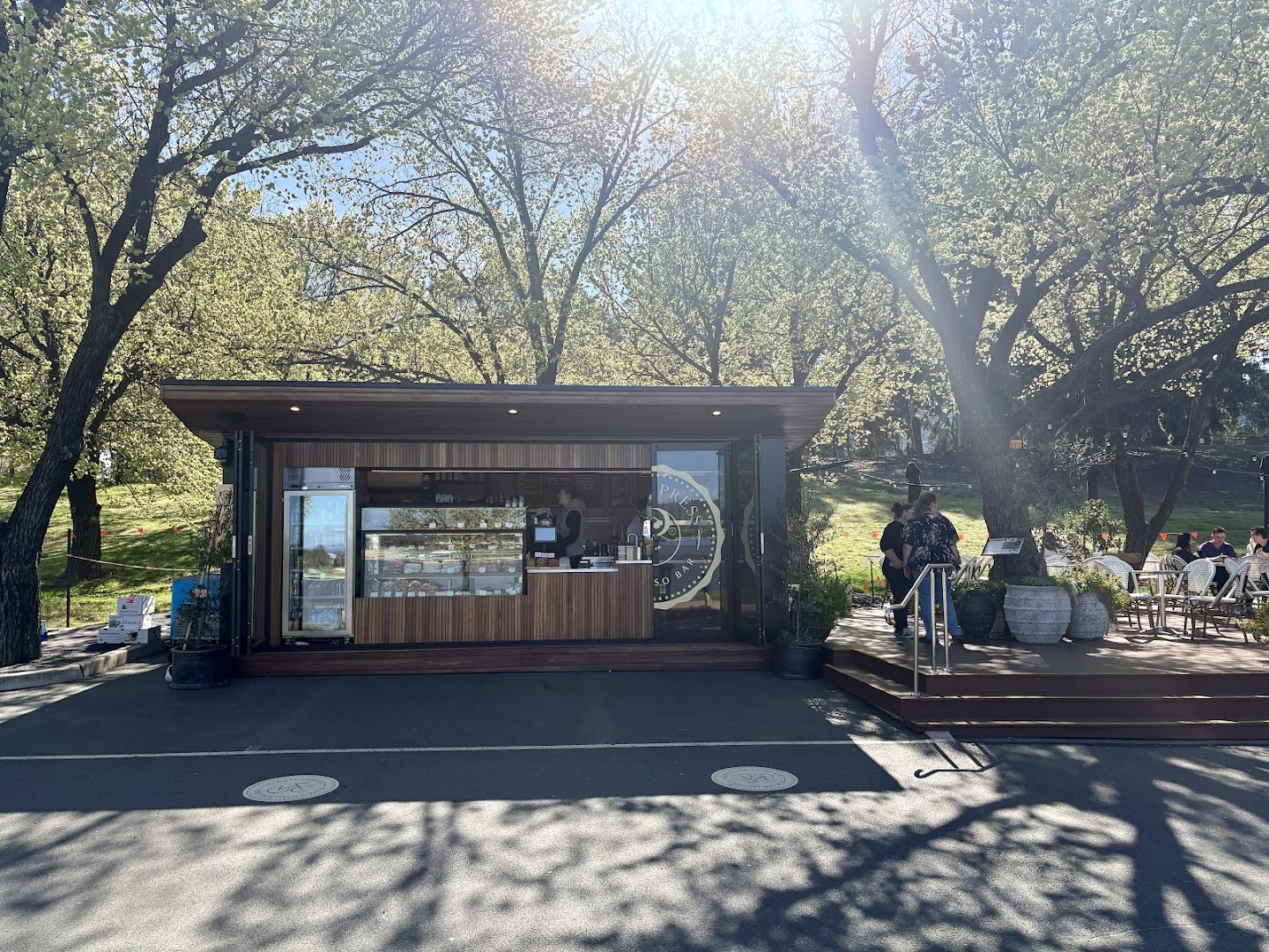 Curio Press Espresso Bar: clear, inviting exterior venue shot