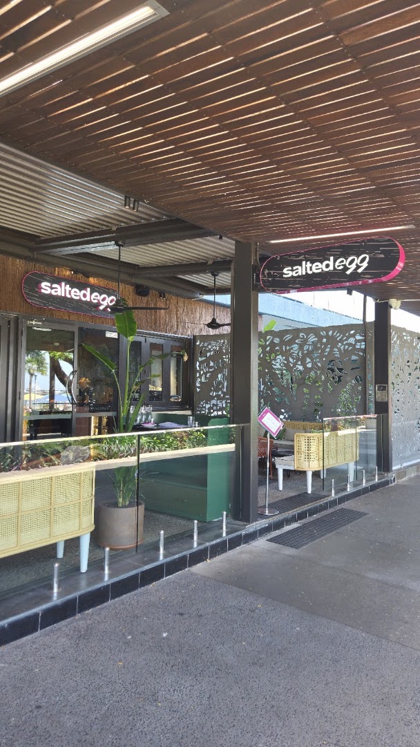 Salted Egg Darwin: clear, inviting exterior restaurant shot
