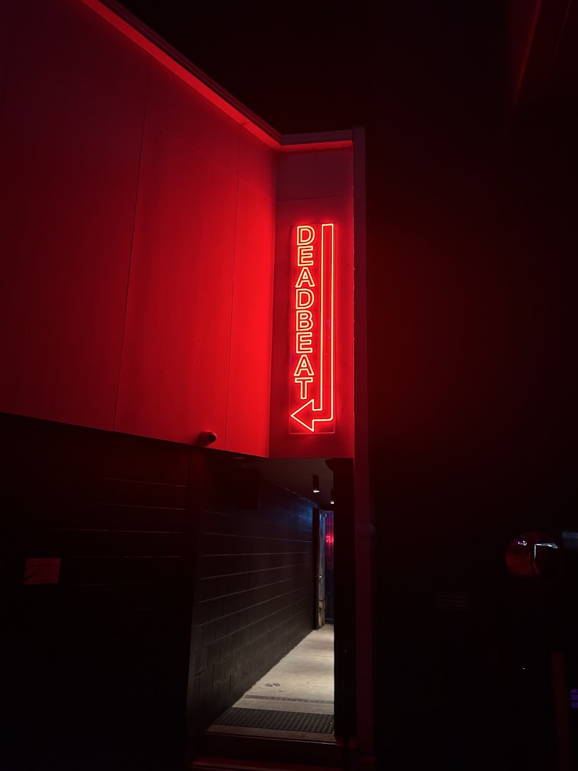 Deadbeat Bar: atmospheric shot of venue entrance