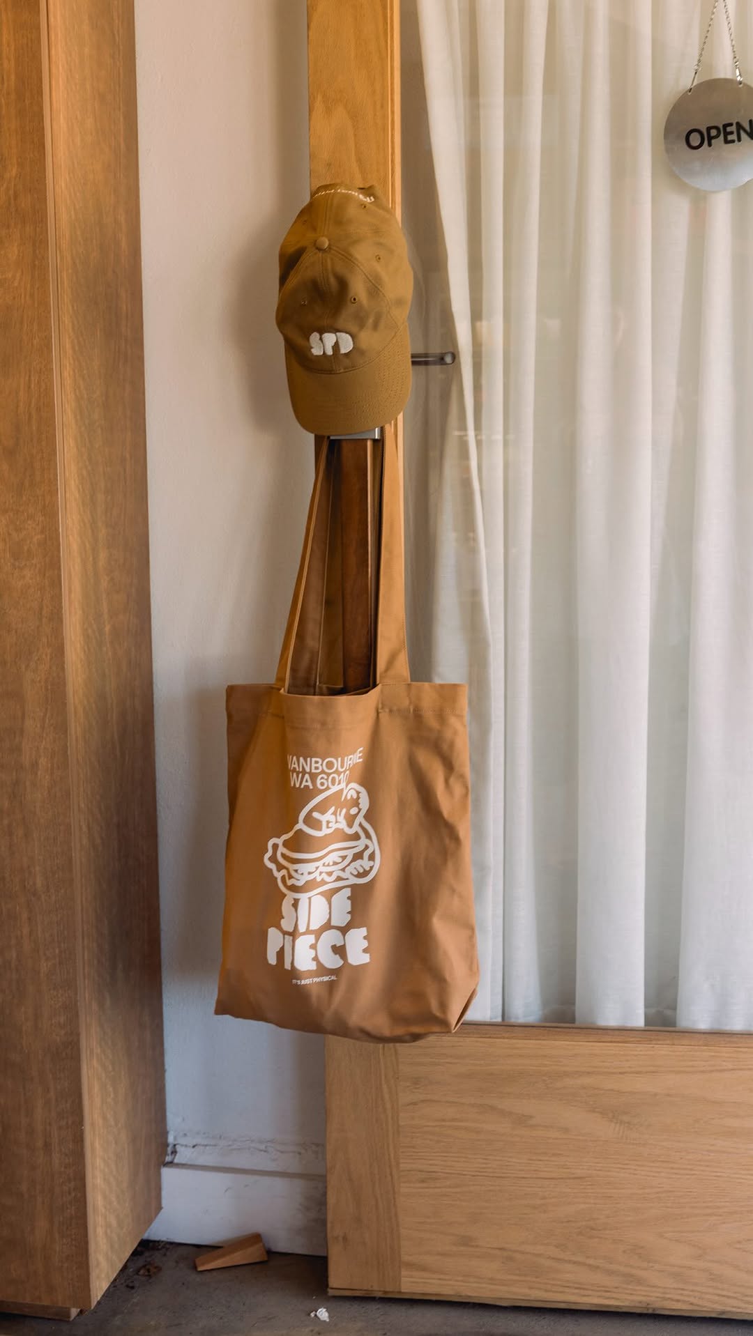 Side Piece Deli: aesthetic branded merchandise display