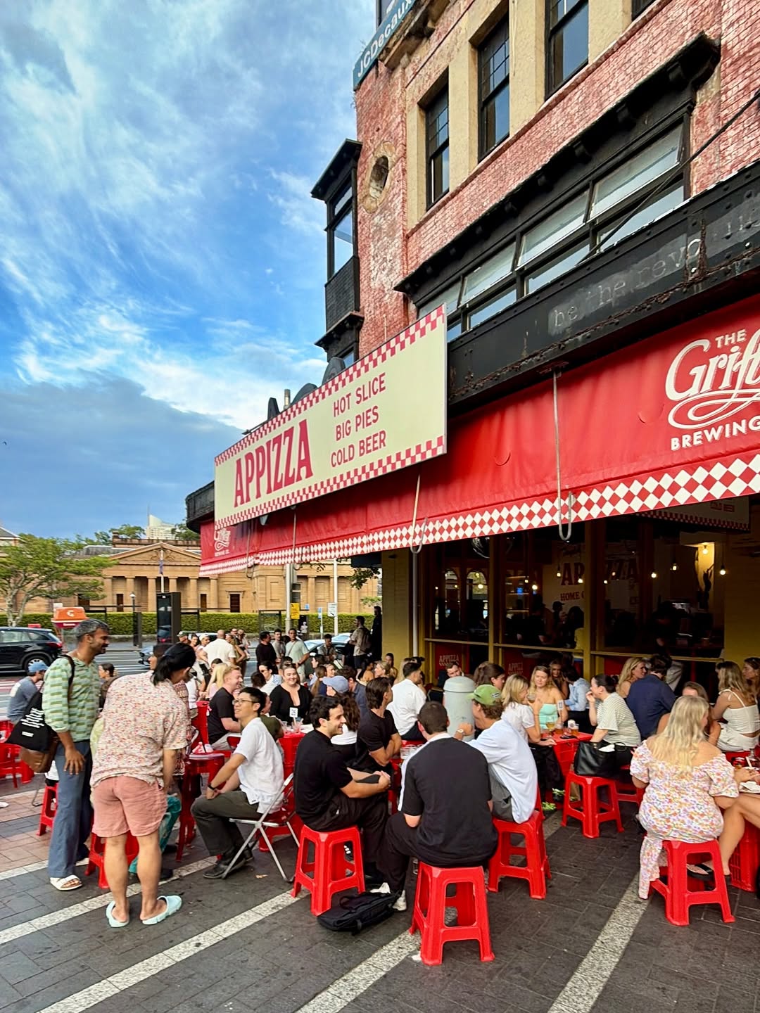 Appizza: vibrant atmosphere showing busy venue