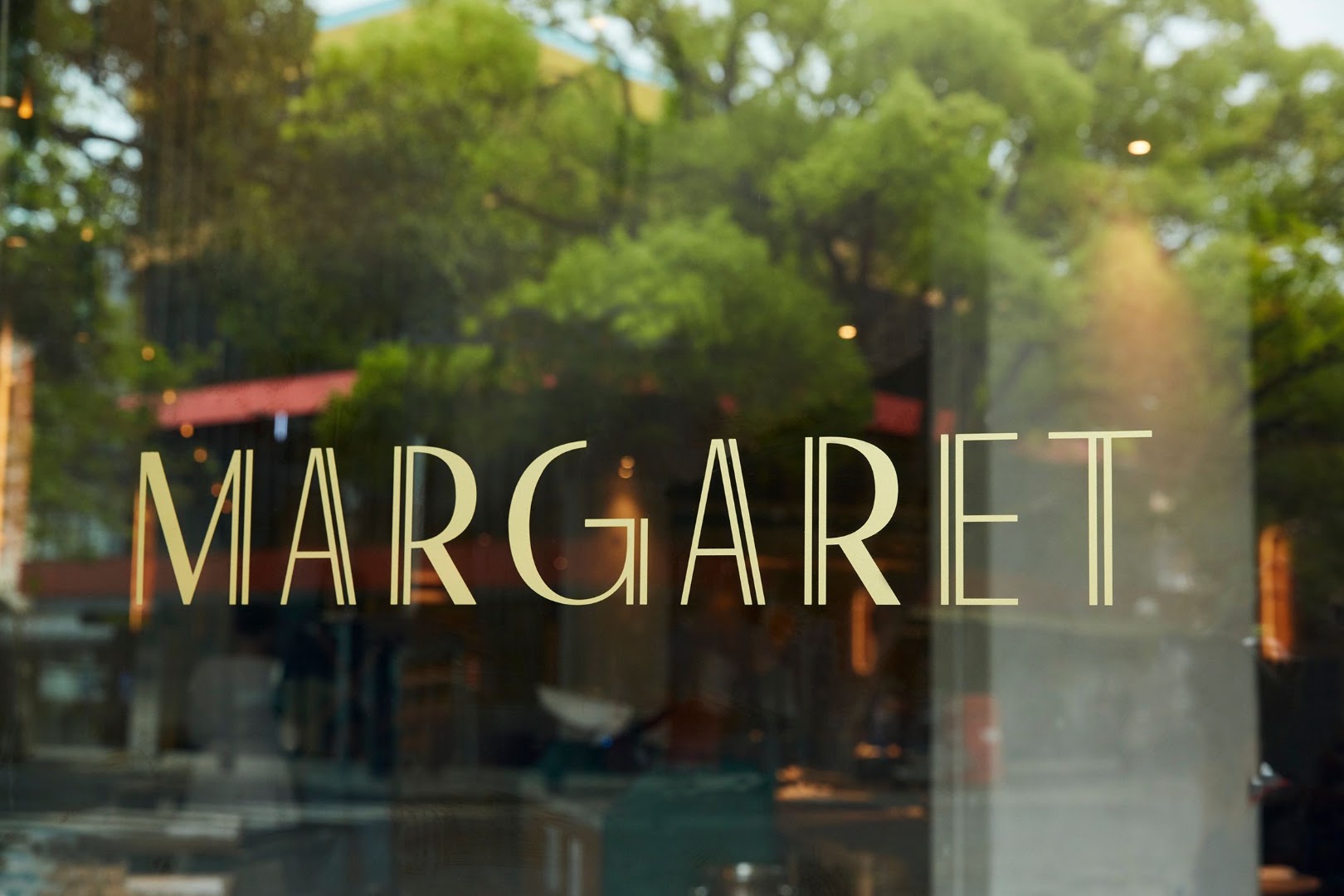 Cafe Margaret: clear, professional signage photo