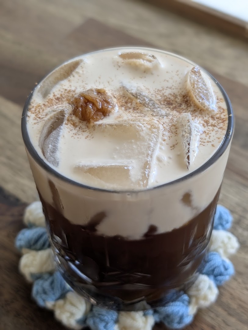 Festive Coffee: appetizing photo of coffee drink