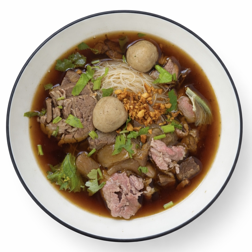 Ratchawat Beef Noodle: appetizing, high-quality food photography