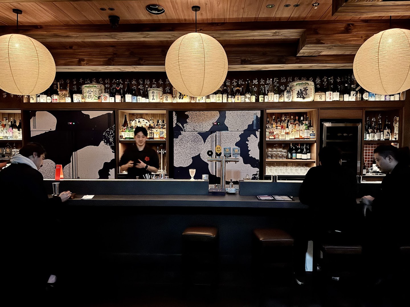 Sakura House: high quality, atmospheric bar interior