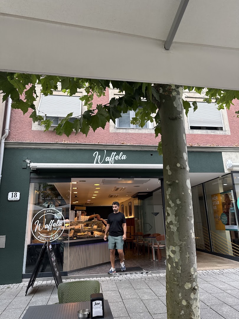 Waffela: clear exterior shot of venue