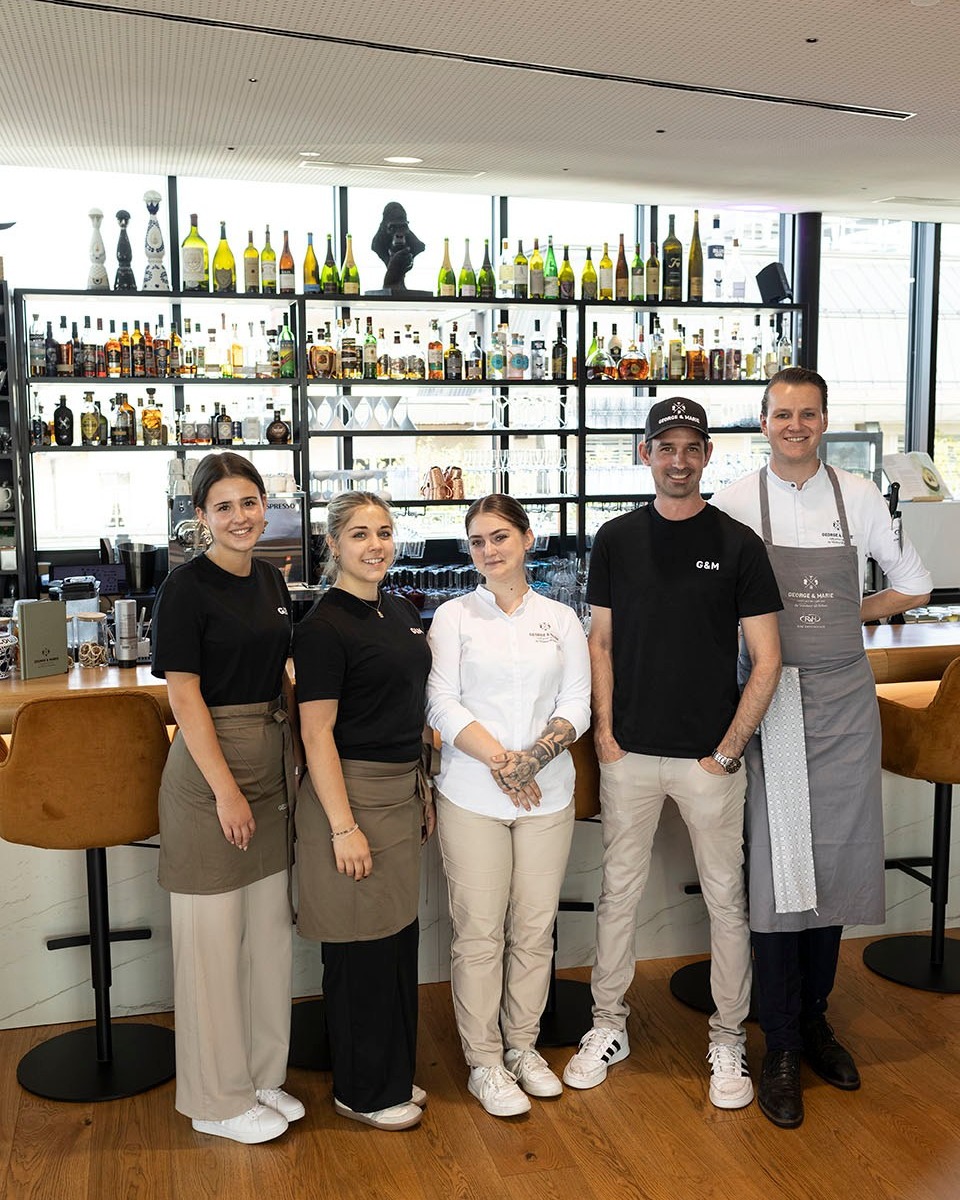 Marie: professional team photo at bar