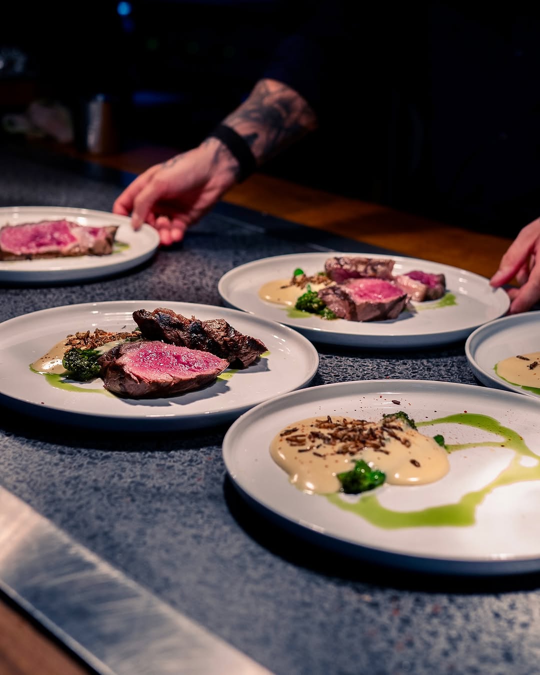 Heat: professional food preparation shot
