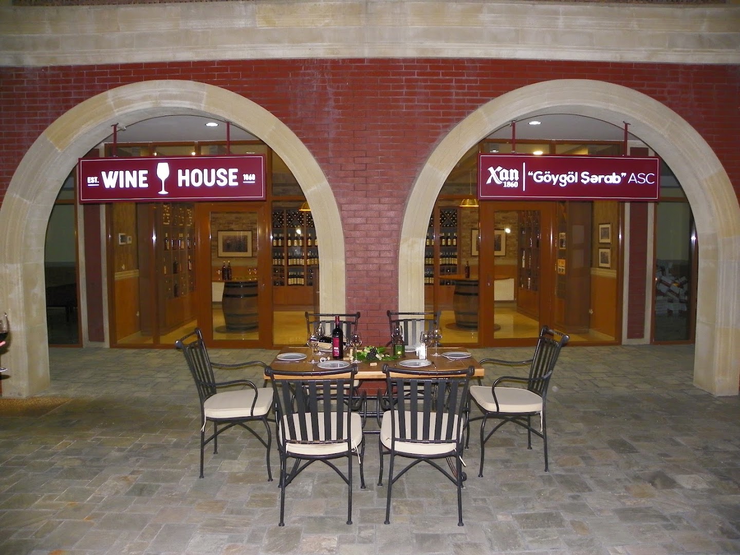 Khan Wine House: clear, inviting exterior venue shot