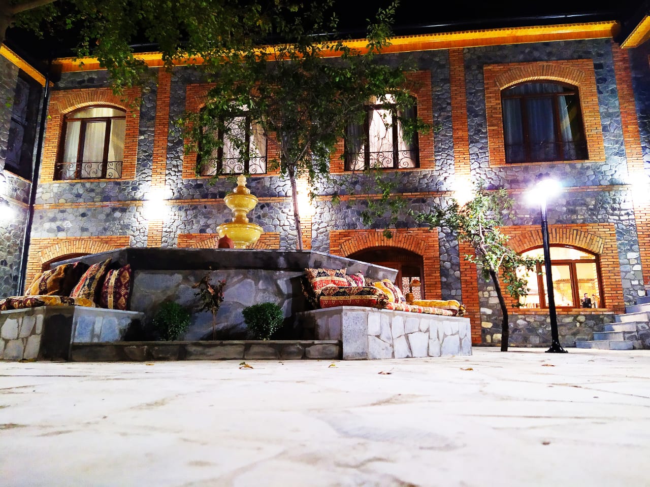 Old Town Sheki: beautiful night shot of venue