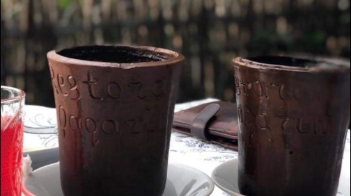 Restoran Qaqarin: appealing shot of branded tableware