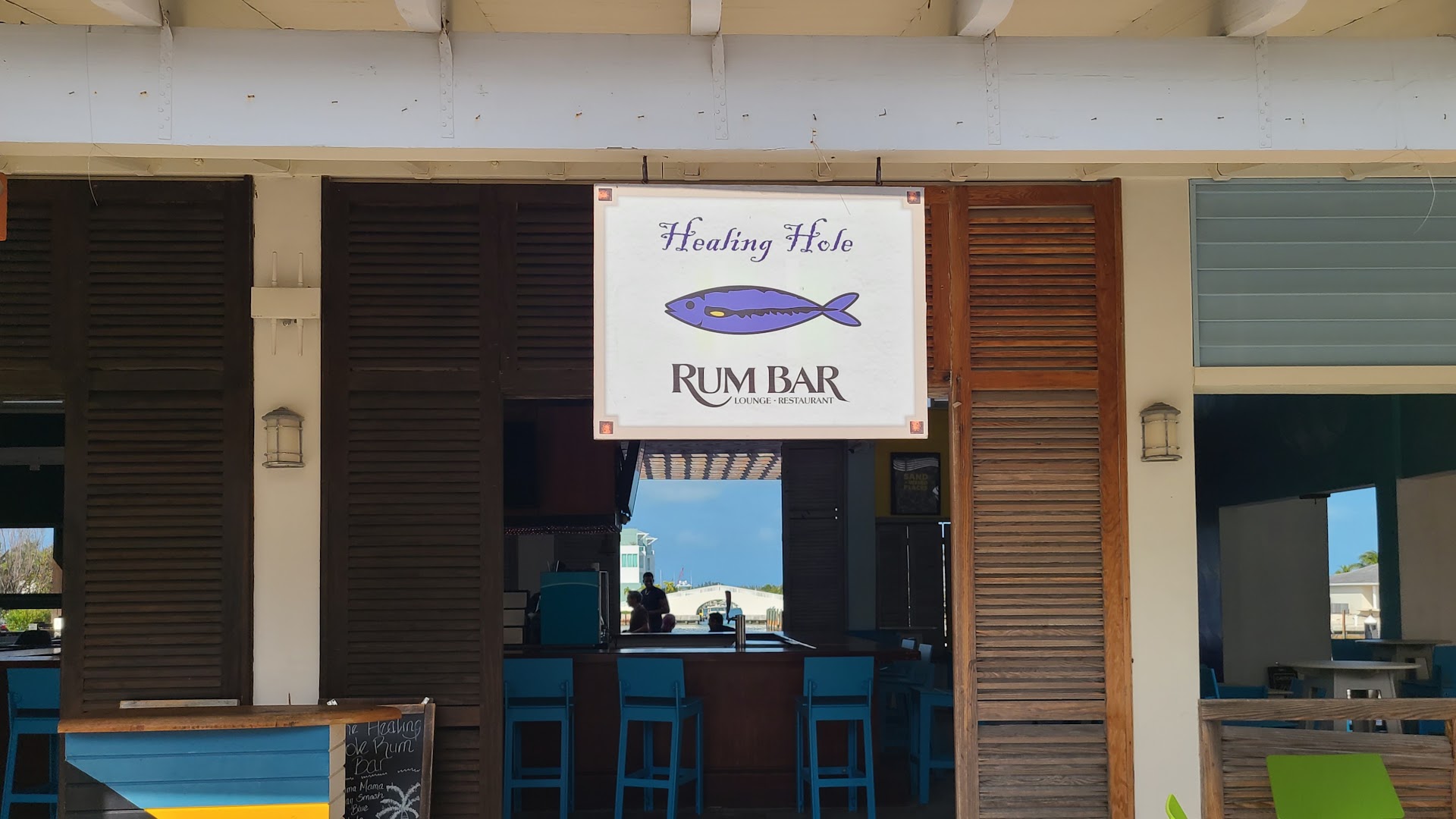 Healing Hole Rum Bar: clear shot of venue entrance