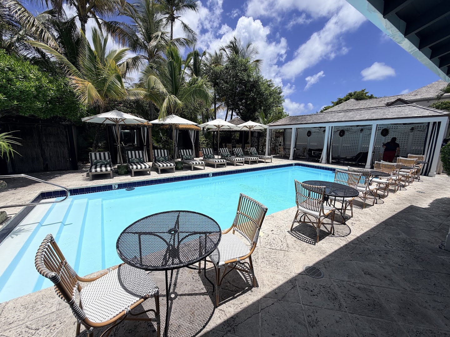 Rock House Restaurant: inviting restaurant terrace and pool