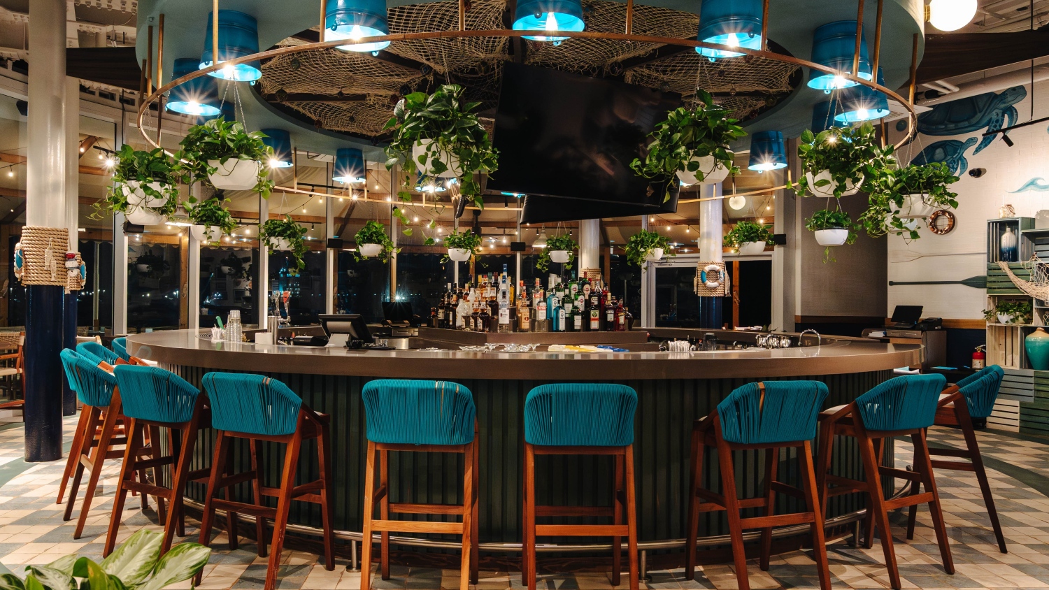 Blue Marlin: professional interior shot of bar