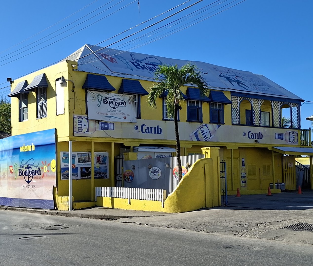 The Boatyard Beach Club: clear exterior shot of venue