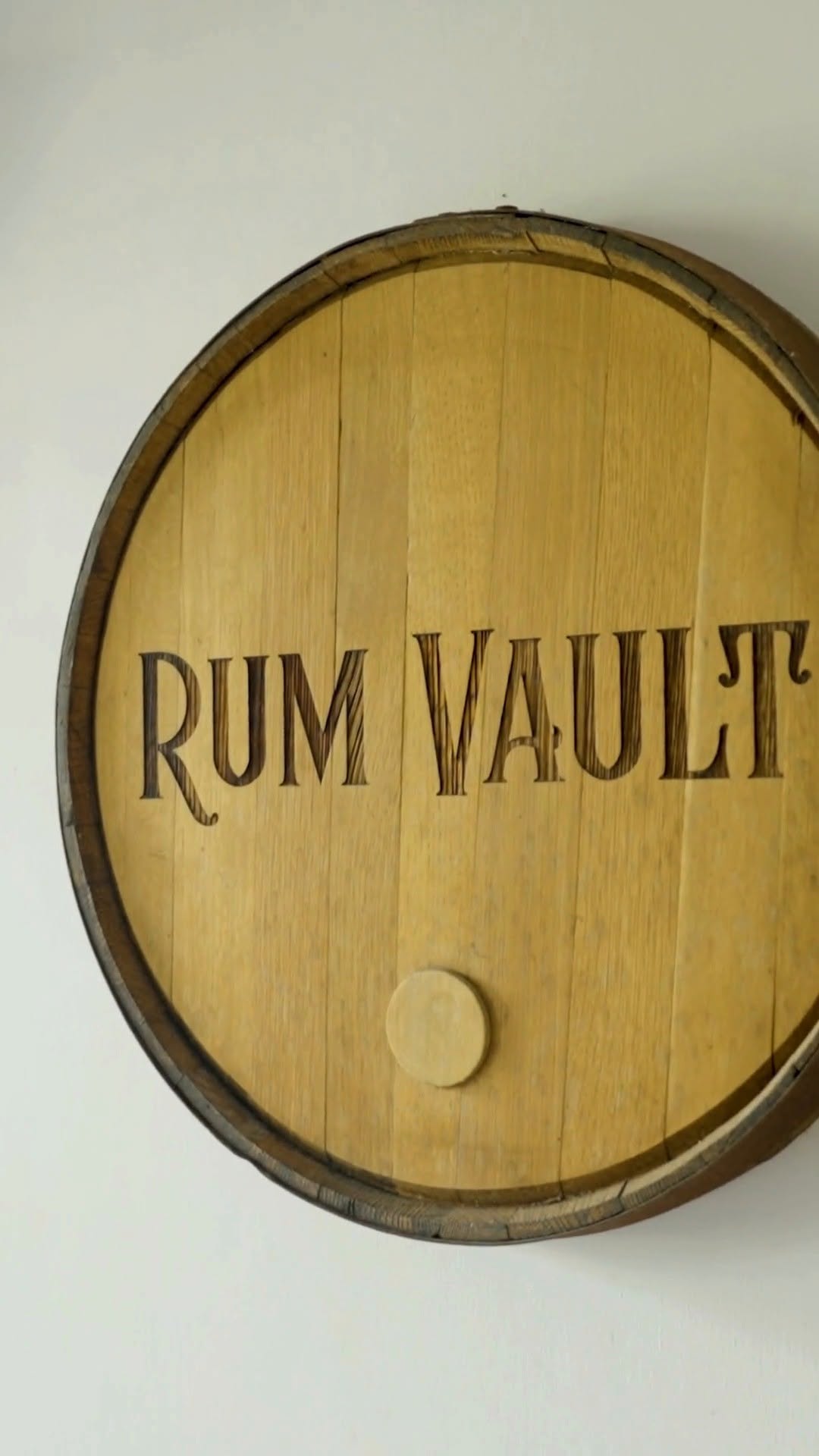 Rum Vault: clear branding and thematic decor