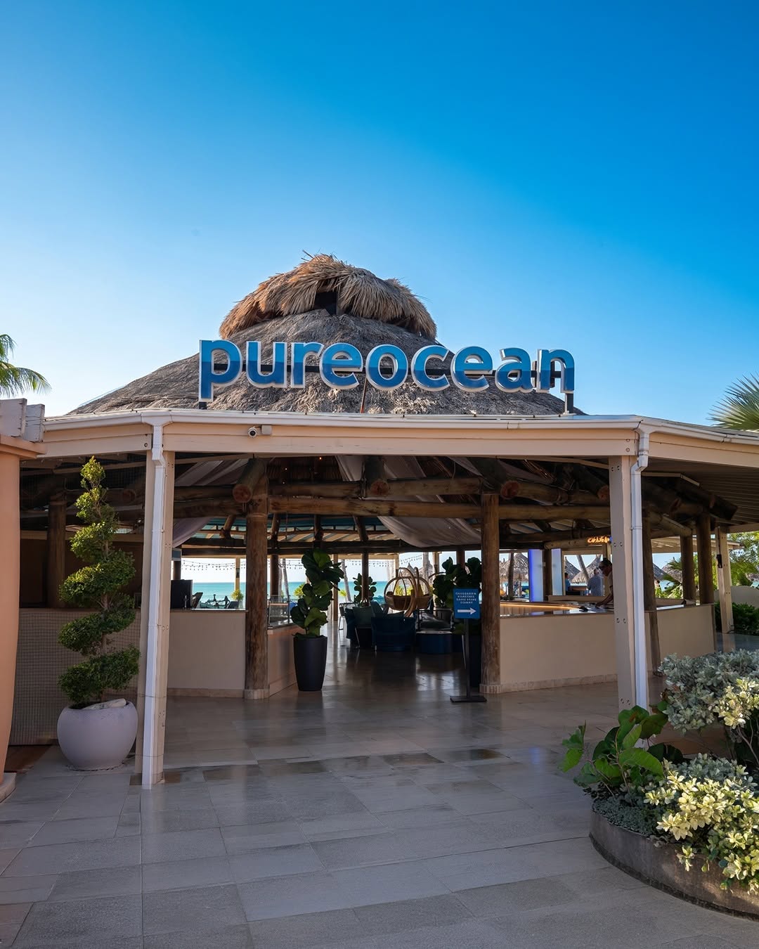 Pureocean: clear, professional exterior restaurant shot