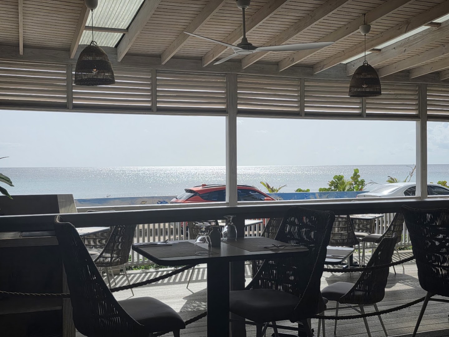 Sand Street Bistro: inviting terrace with ocean view