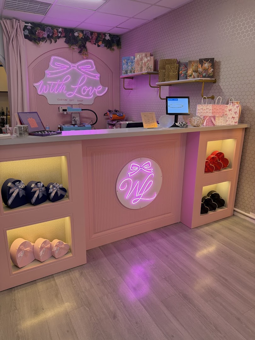 With Love: clear, professional shop interior photo