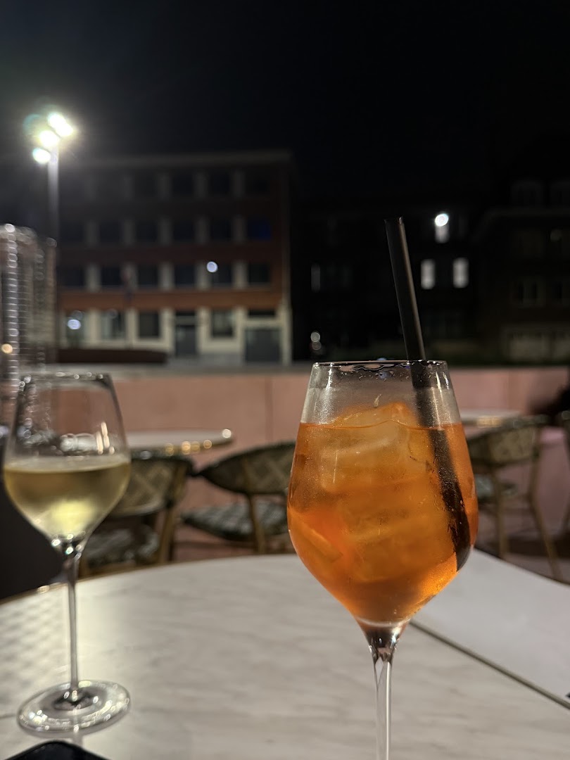 Barolo: appealing shot of bar drinks