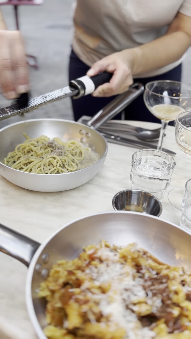Insieme: appetizing food preparation scene