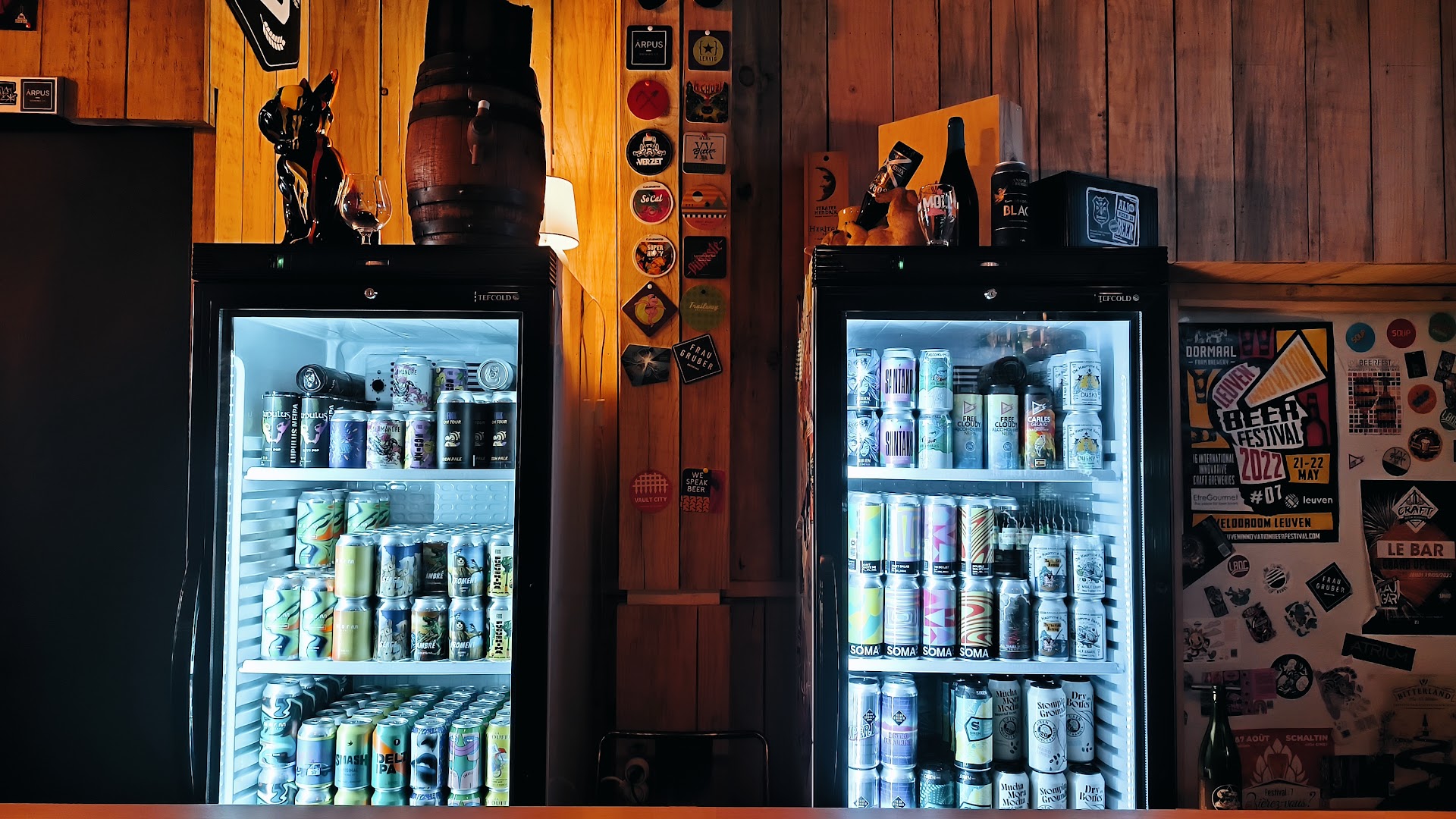 Le Ravage Beer Bar: clear display of bar selection