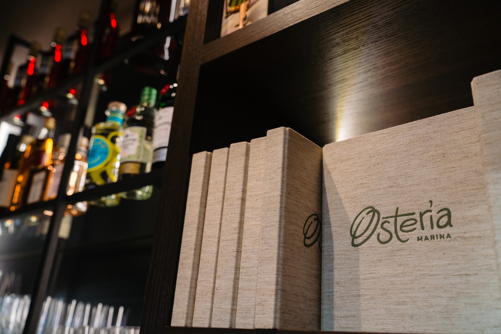 Osteria Marina: professional atmosphere and branding shot