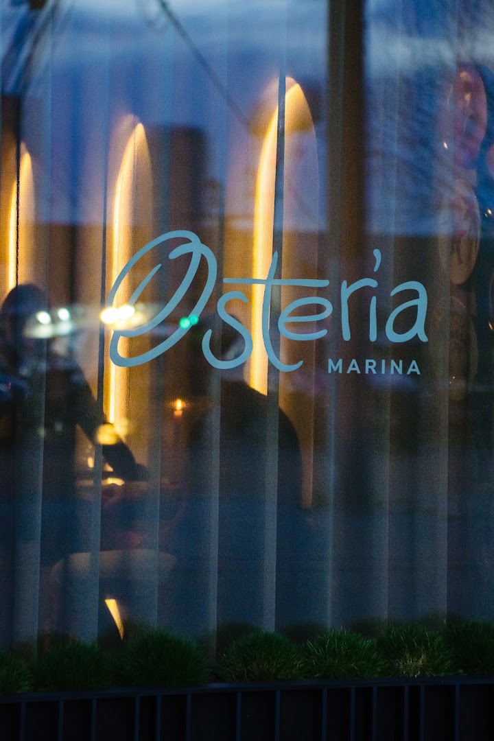 Osteria Marina: professional shot of restaurant branding