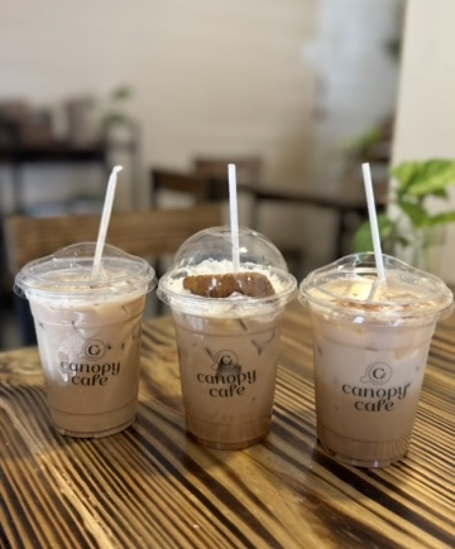 Canopy Cafe: clear photo of cafe drinks