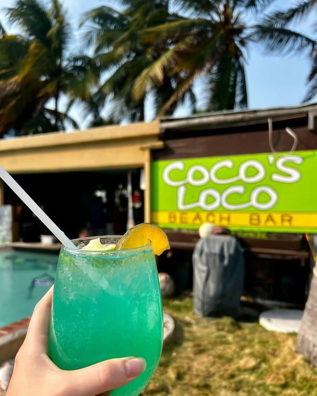 Coco's Loco Beach Bar: appealing drink with venue branding