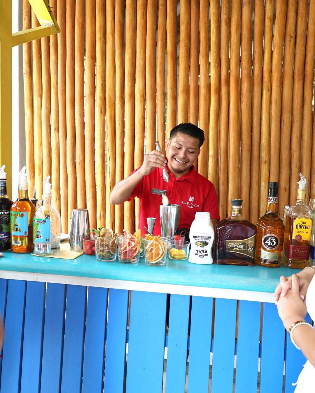Driftwood Grill at Reef Haven Belize: professional photo of staff member