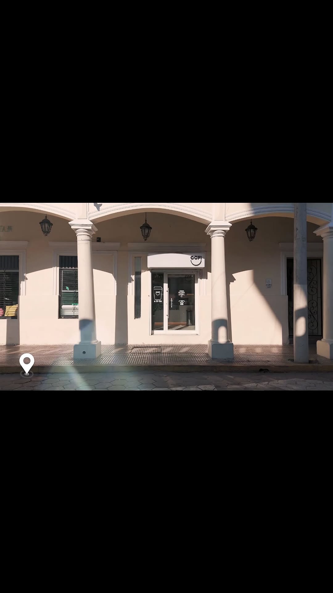 Cofi: clear exterior shot of venue