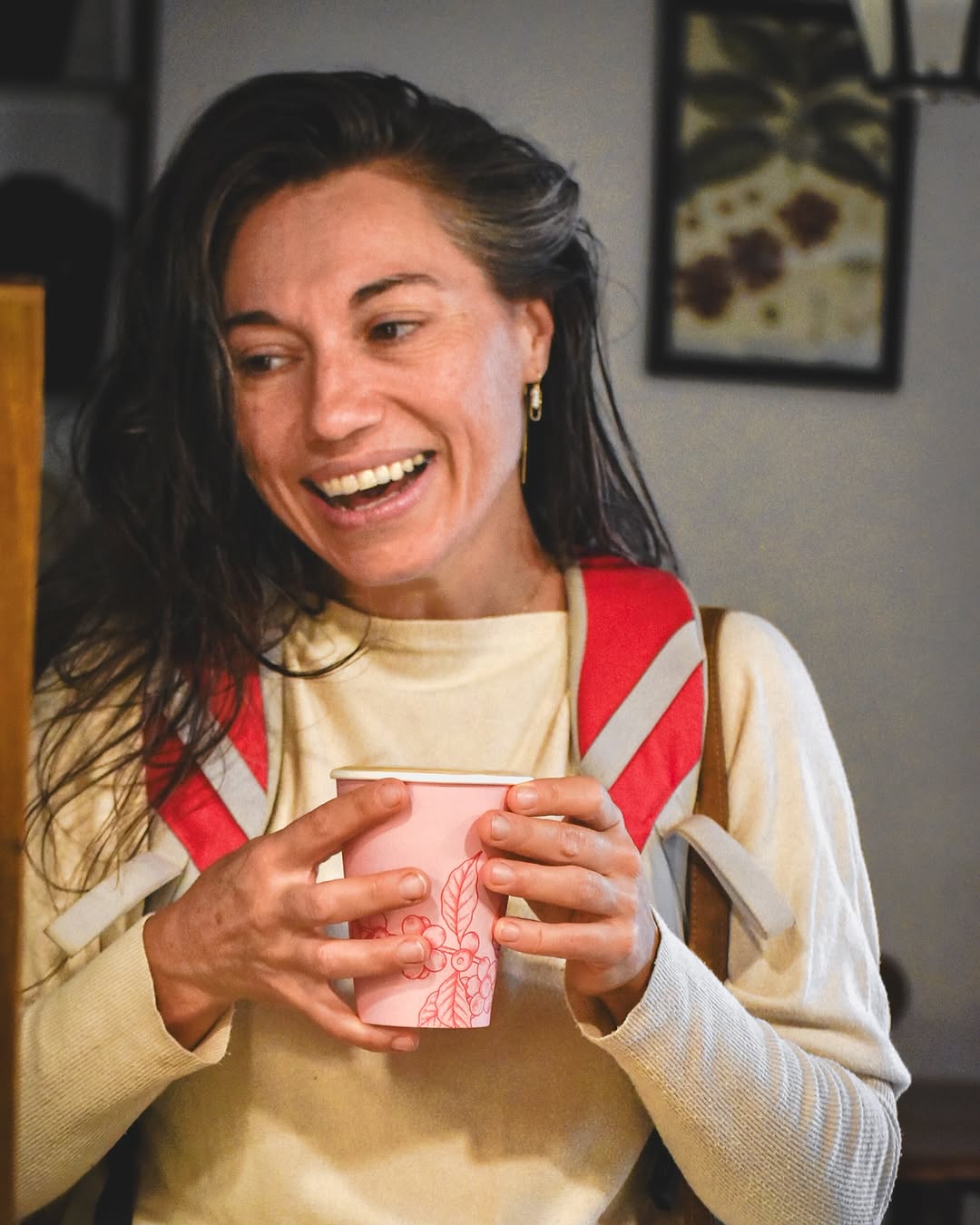 La Tipa Café & Bistro: customer enjoying coffee at venue