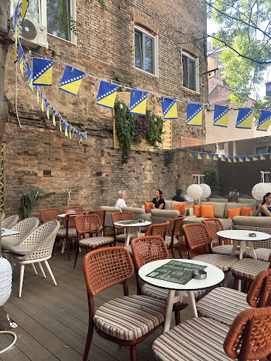 Backyard: inviting outdoor terrace atmosphere