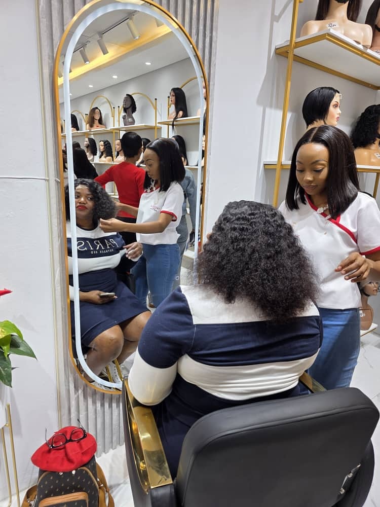 Truville Hair: professional photo showing salon service