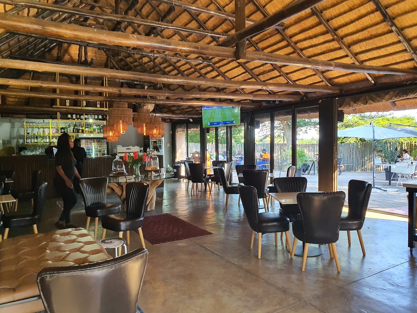 Studio Cafe: clear, inviting view of interior