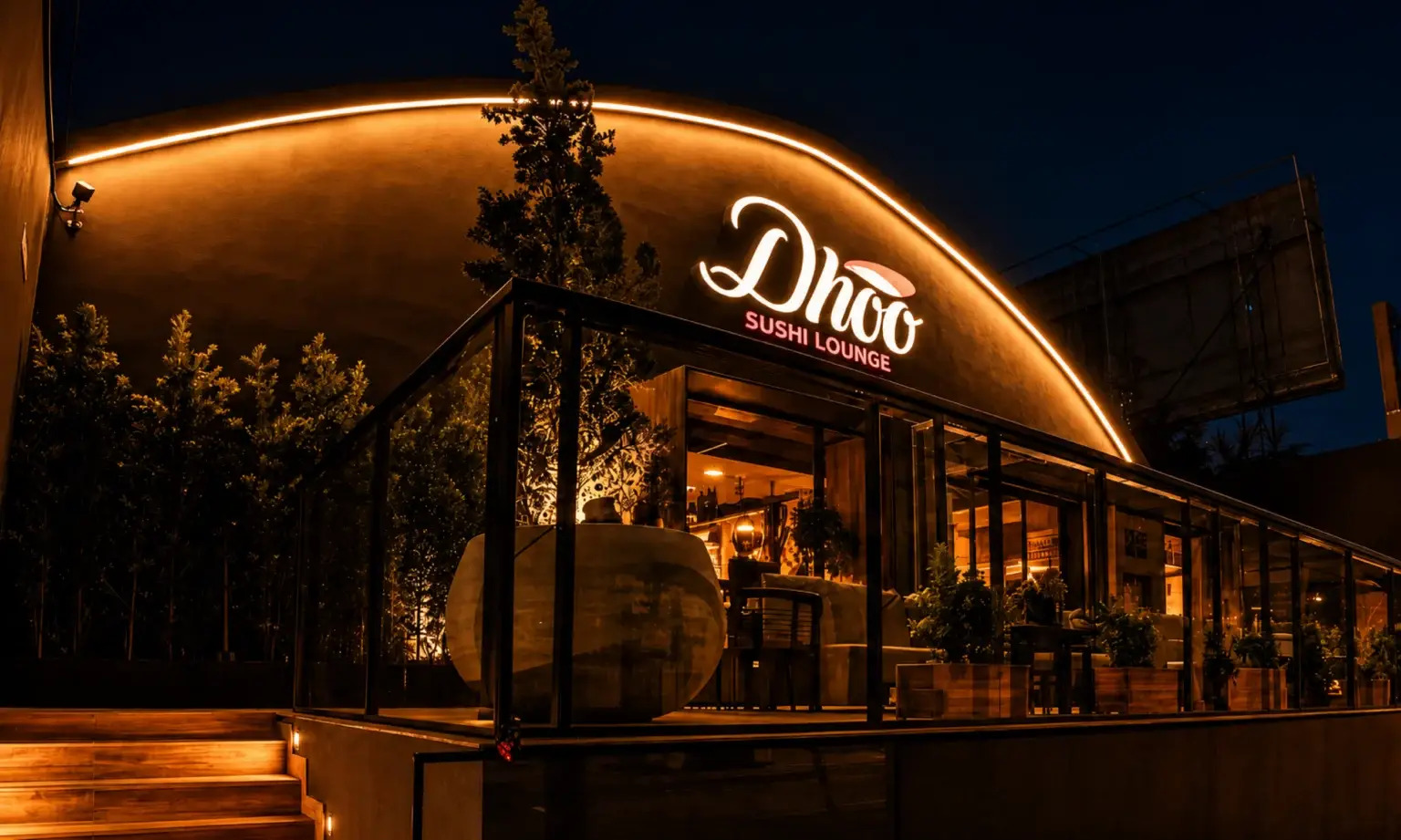 Dhoo Sushi: professional, high-quality exterior shot