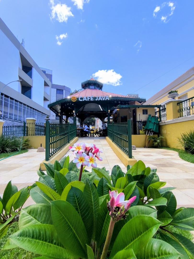 Café Java: attractive, clear exterior venue shot