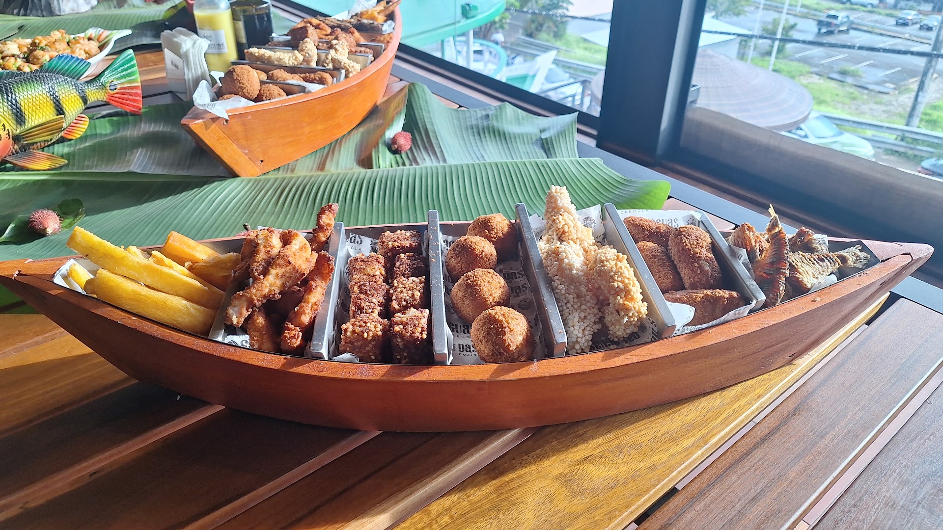 Das Águas Cozinha Cabocla: appetizing food presentation in restaurant