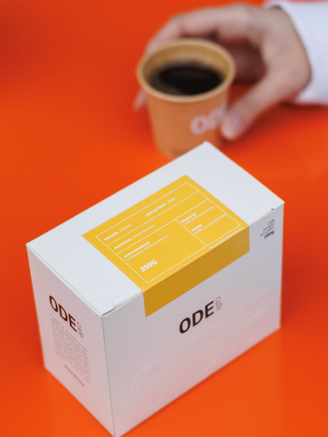 Ode Cafeteria: professional product shot of coffee